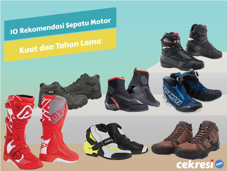 10 Rekomendasi Sepatu Motor Kuat dan Tahan Lama