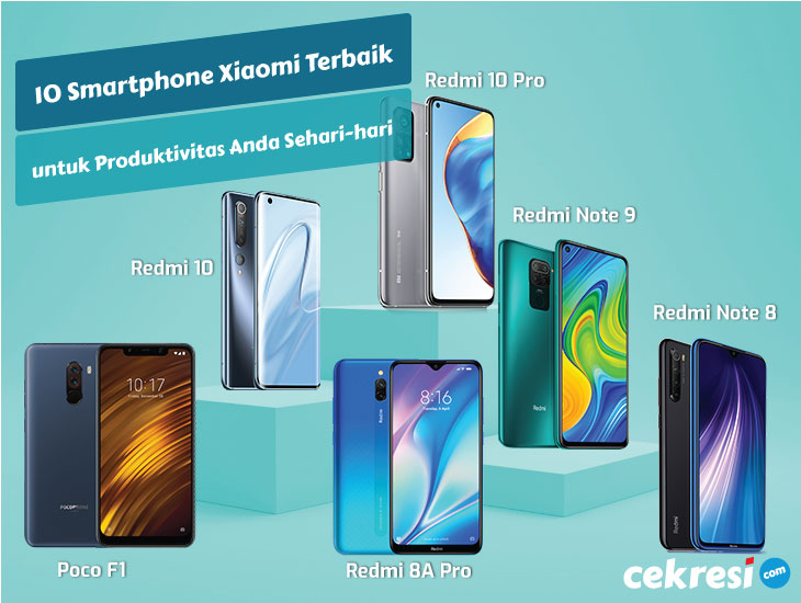 10 Smartphone Xiaomi Terbaik yang Dapat Mendukung Produktivitas Anda Sehari-hari