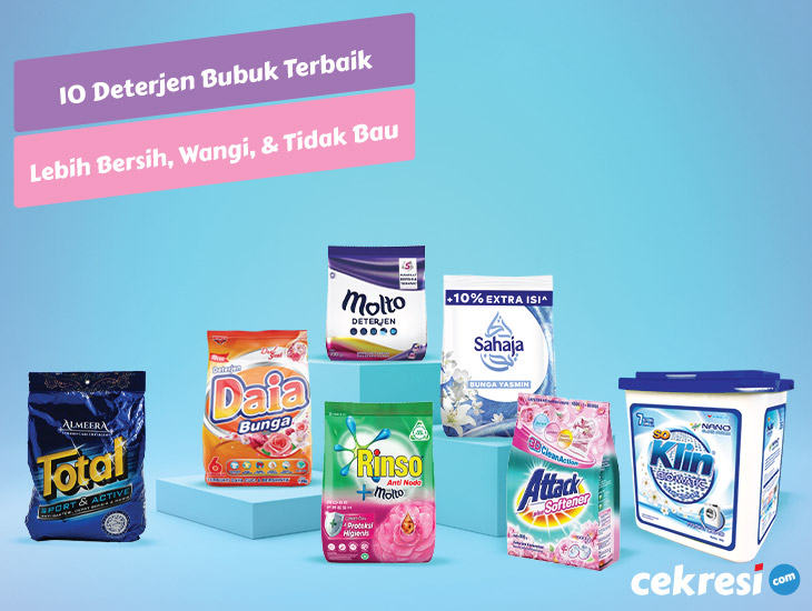 Lebih Bersih, Wangi, dan Tidak Bau Apek, Ini Dia 10 Rekomendasi Deterjen Bubuk Terbaik untuk Mencuci Pakaian