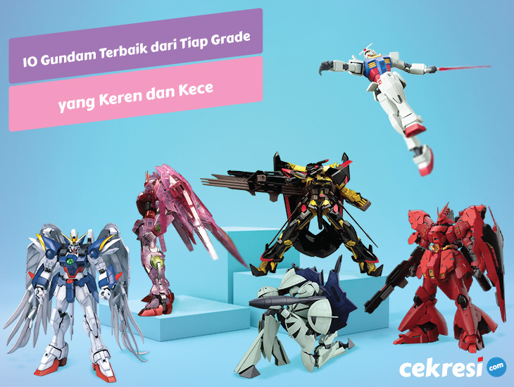 10 Deretan Gundam Terbaik dari Tiap Grade yang Keren dan Kece