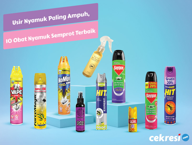 Usir Nyamuk Paling Ampuh, Berikut 10 Rekomendasi Produk Obat Nyamuk Semprot Terbaik